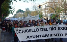 Manifestación para reivindicar la ELA de Ochavillo del Río